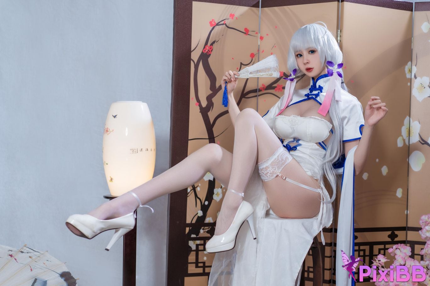 Cosplayer Saionji Nange azur lane Glorious cheongsam PixiBB.COM 011