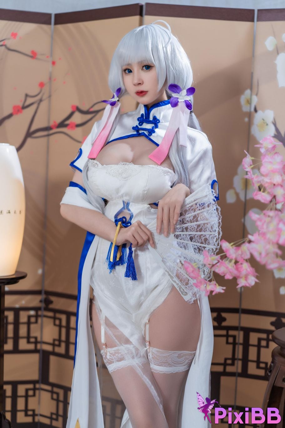 Cosplayer Saionji Nange azur lane Glorious cheongsam PixiBB.COM 013