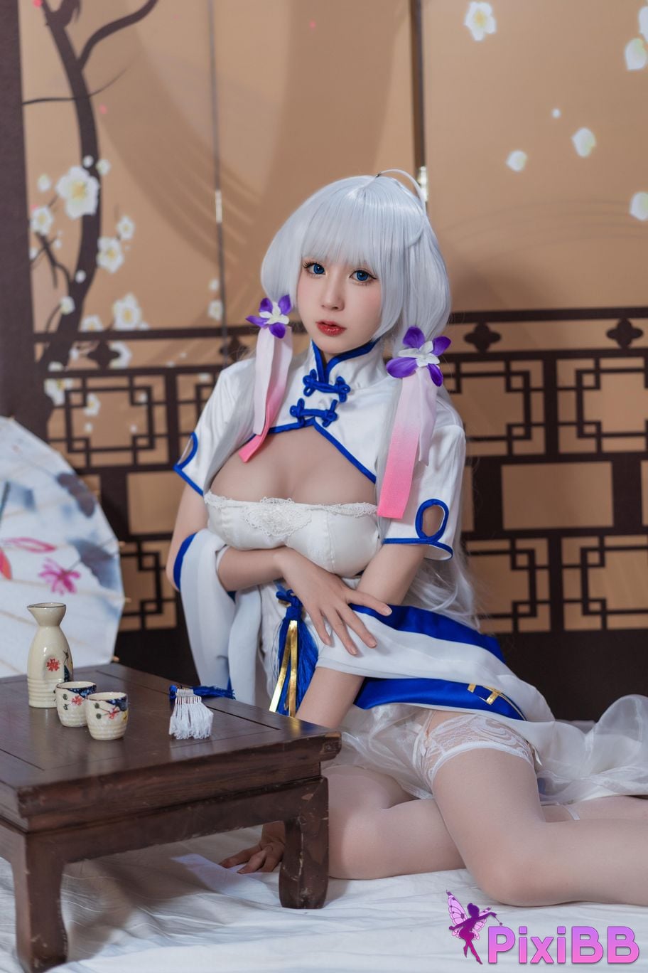 Cosplayer Saionji Nange azur lane Glorious cheongsam PixiBB.COM 014