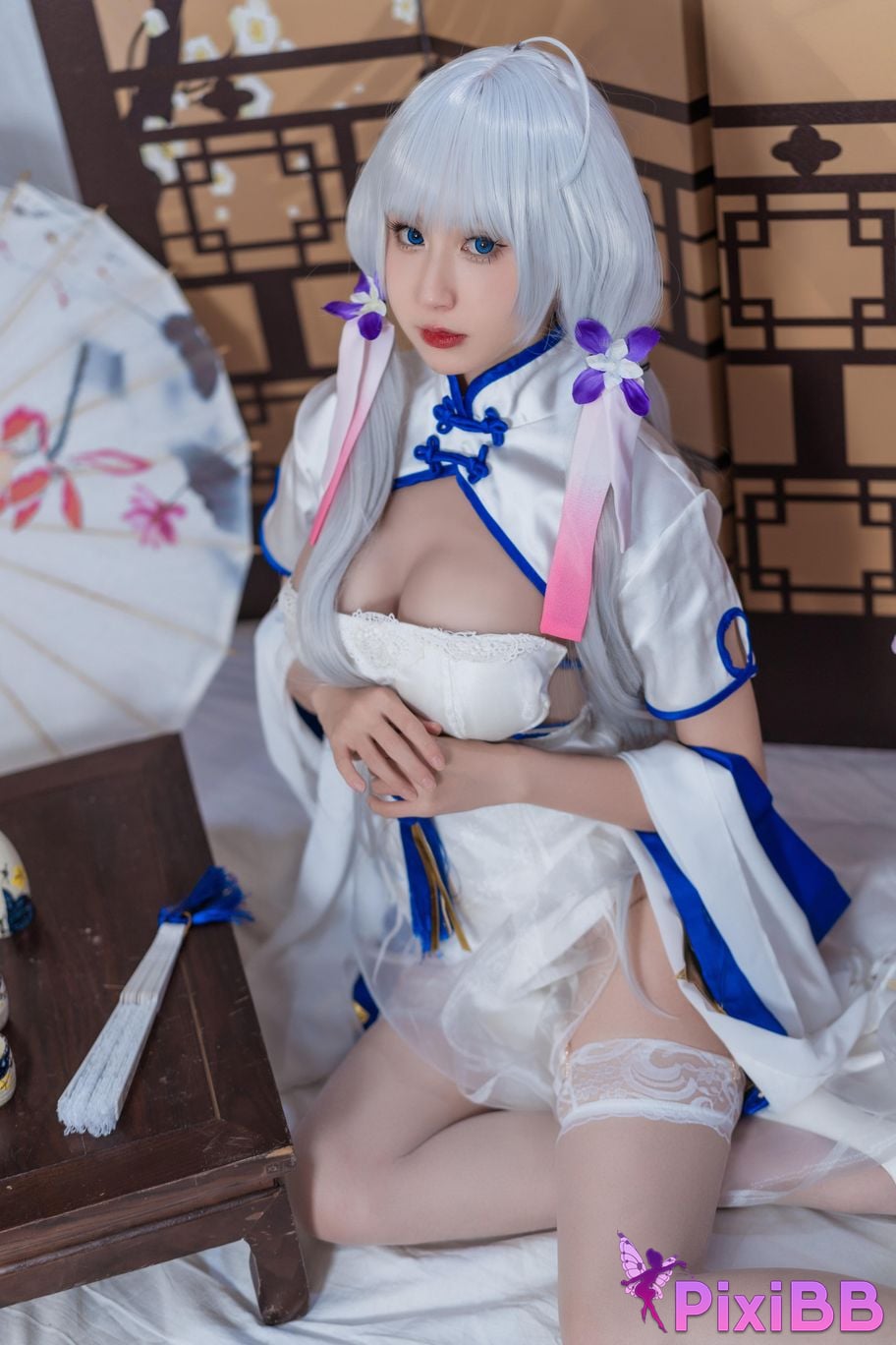 Cosplayer Saionji Nange azur lane Glorious cheongsam PixiBB.COM 015