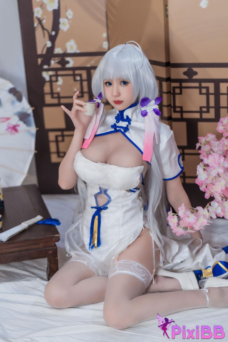 Cosplayer Saionji Nange azur lane Glorious cheongsam PixiBB.COM 021