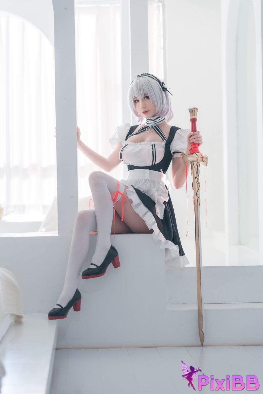 Cosplayer Saionji Nange maid book Sirius PixiBB.COM 003