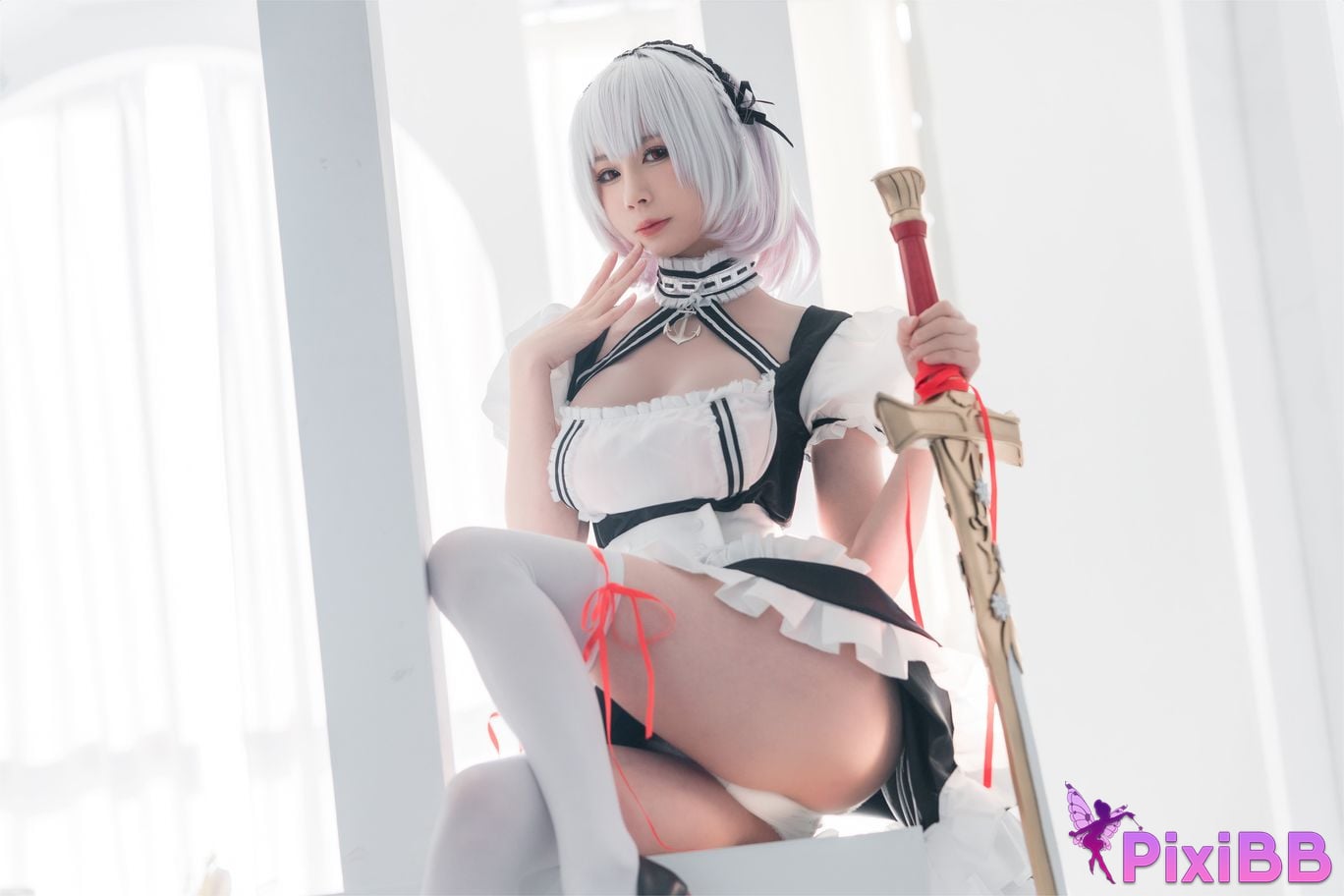 Cosplayer Saionji Nange maid book Sirius PixiBB.COM 004