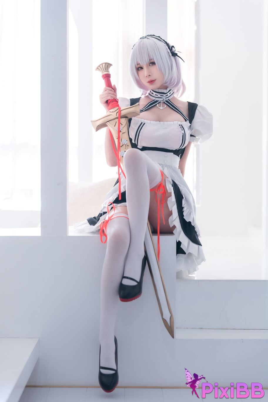 Cosplayer Saionji Nange maid book Sirius PixiBB.COM 006