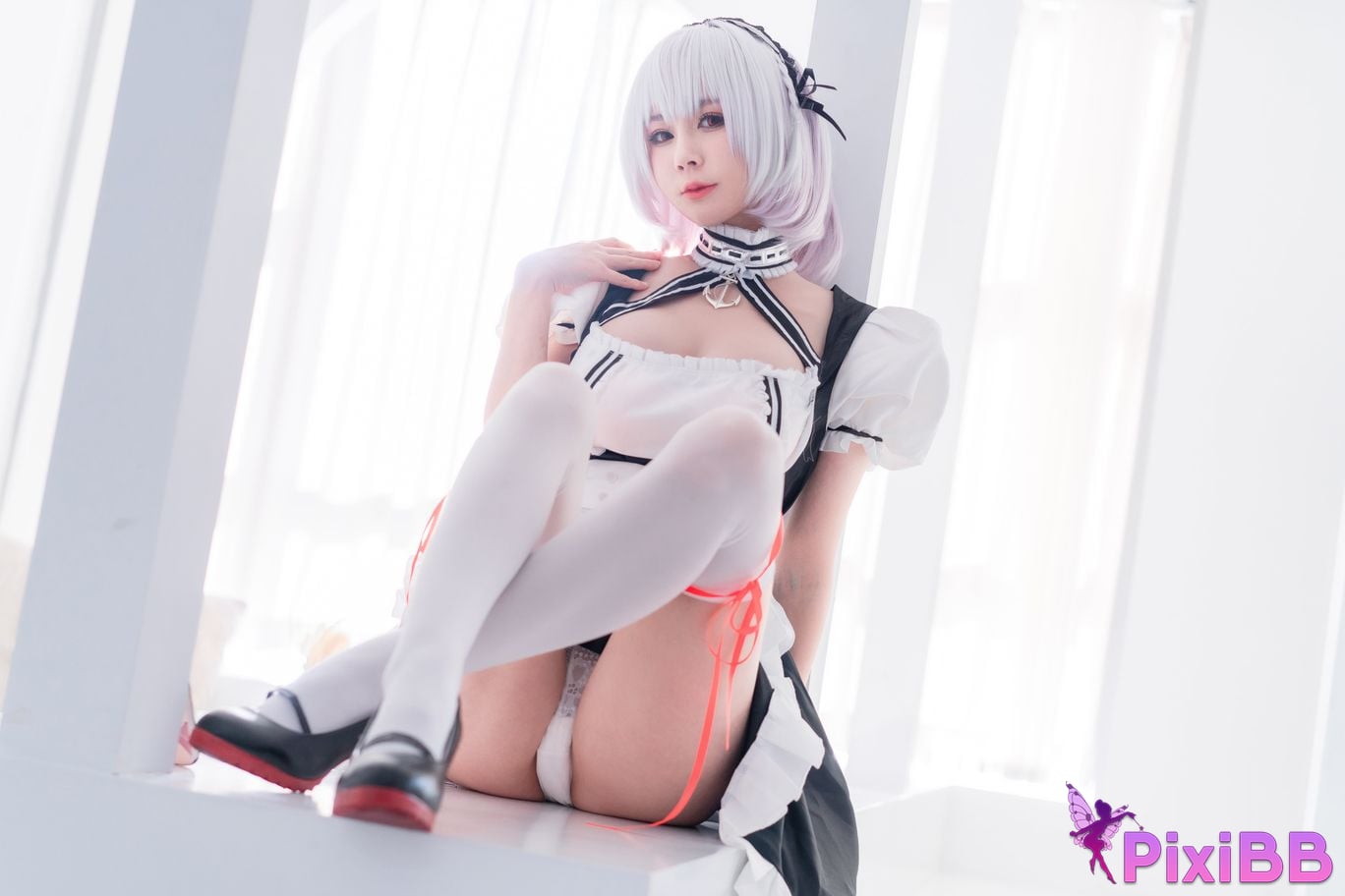 Cosplayer Saionji Nange maid book Sirius PixiBB.COM 007