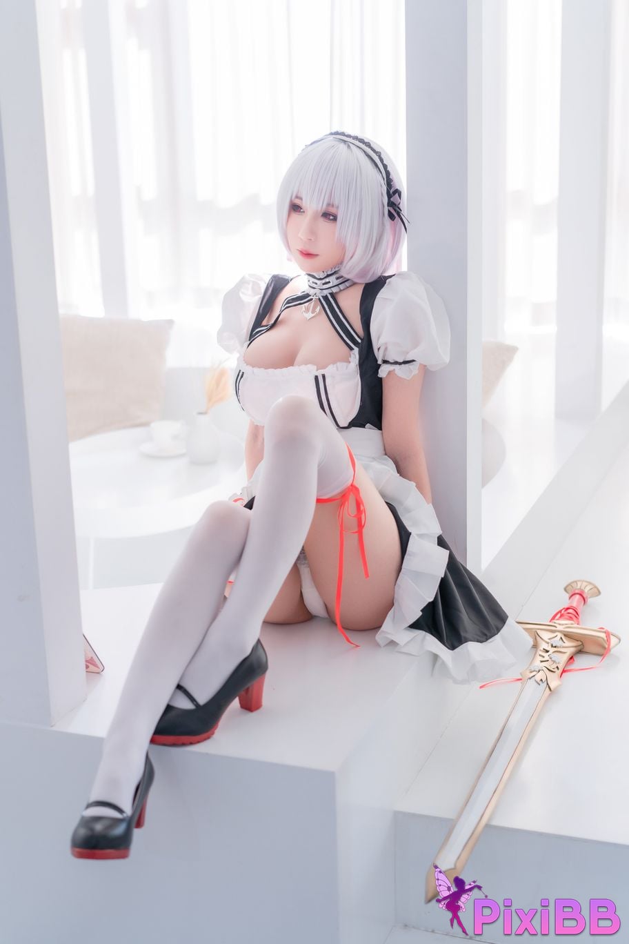 Cosplayer Saionji Nange maid book Sirius PixiBB.COM 009