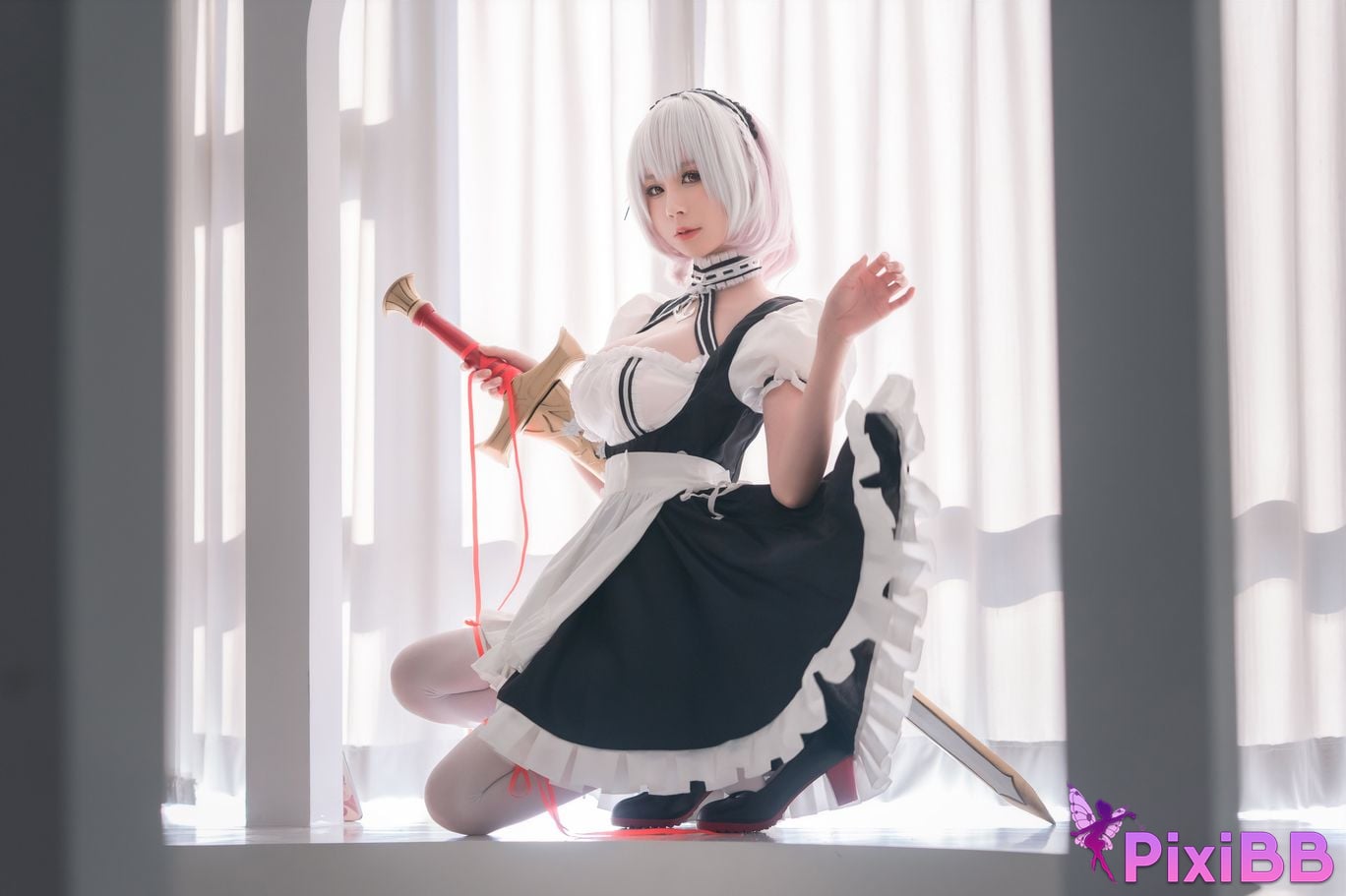 Cosplayer Saionji Nange maid book Sirius PixiBB.COM 024