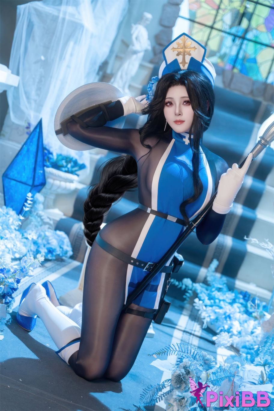 Cosplayer Natsuko Xia Xiazi NIKKE Maiden ice rose PixiBB.COM 009