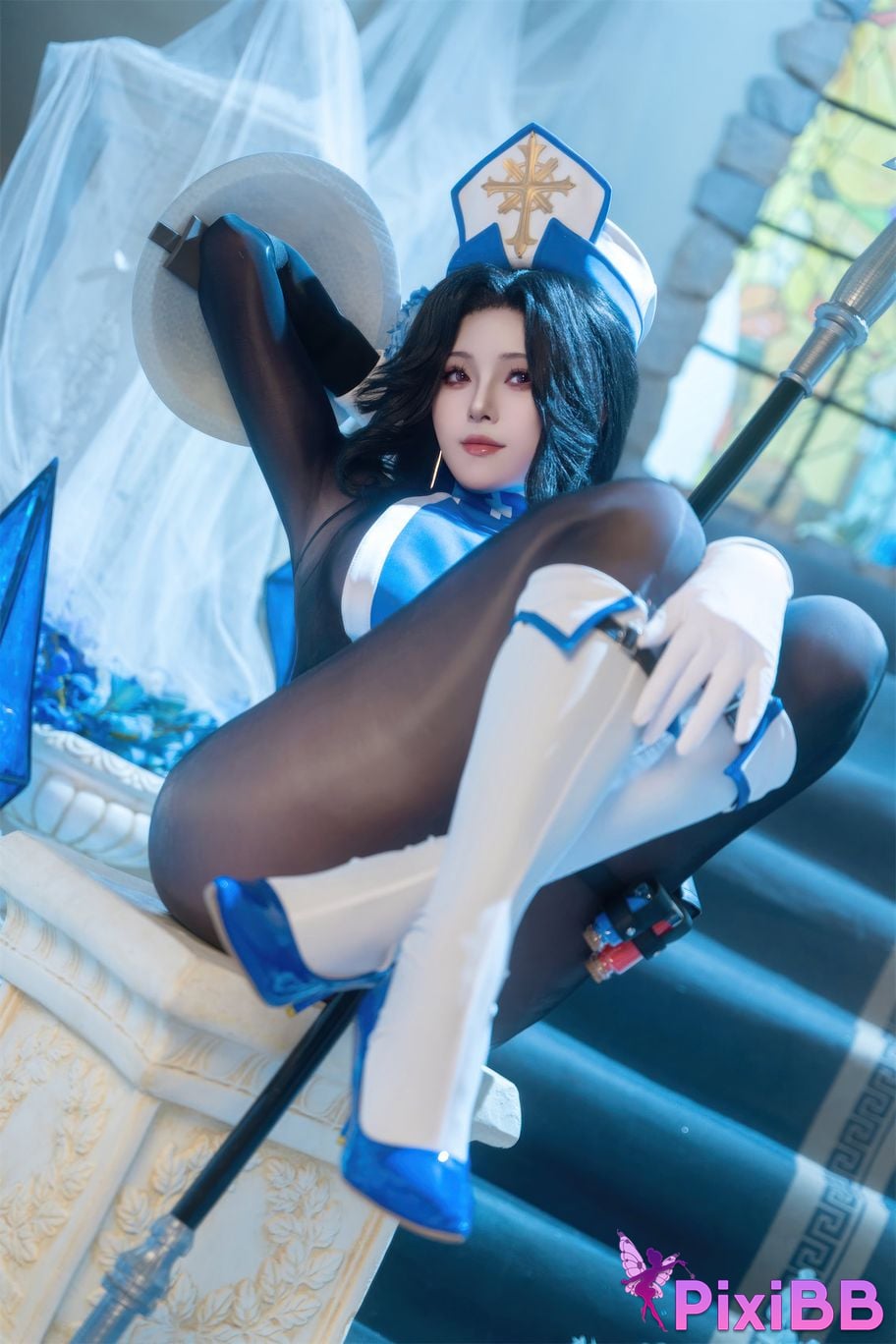 Cosplayer Natsuko Xia Xiazi NIKKE Maiden ice rose PixiBB.COM 020