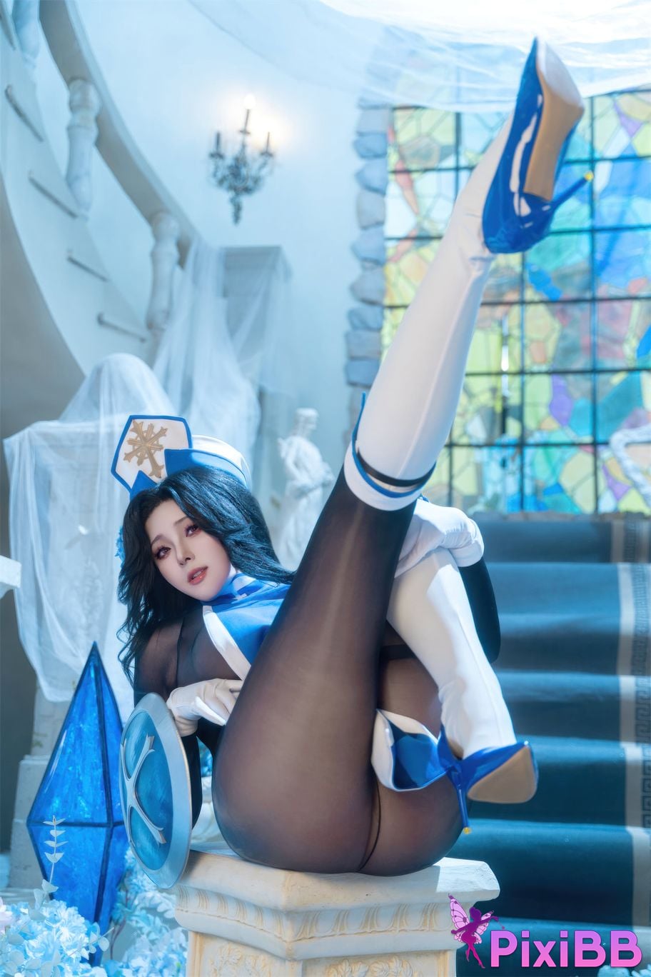 Cosplayer Natsuko Xia Xiazi NIKKE Maiden ice rose PixiBB.COM 028