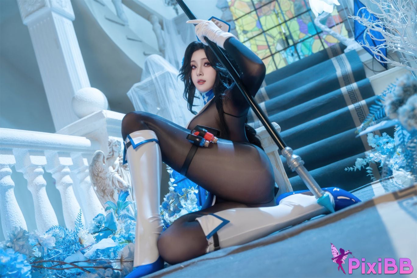 Cosplayer Natsuko Xia Xiazi NIKKE Maiden ice rose PixiBB.COM 033