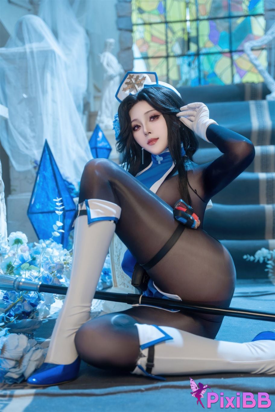Cosplayer Natsuko Xia Xiazi NIKKE Maiden ice rose PixiBB.COM 040