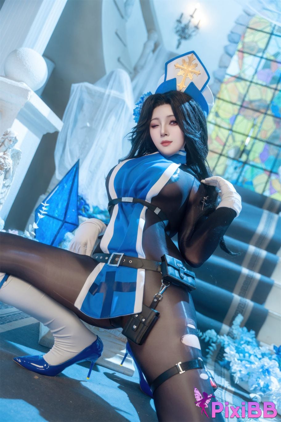 Cosplayer Natsuko Xia Xiazi NIKKE Maiden ice rose PixiBB.COM 065