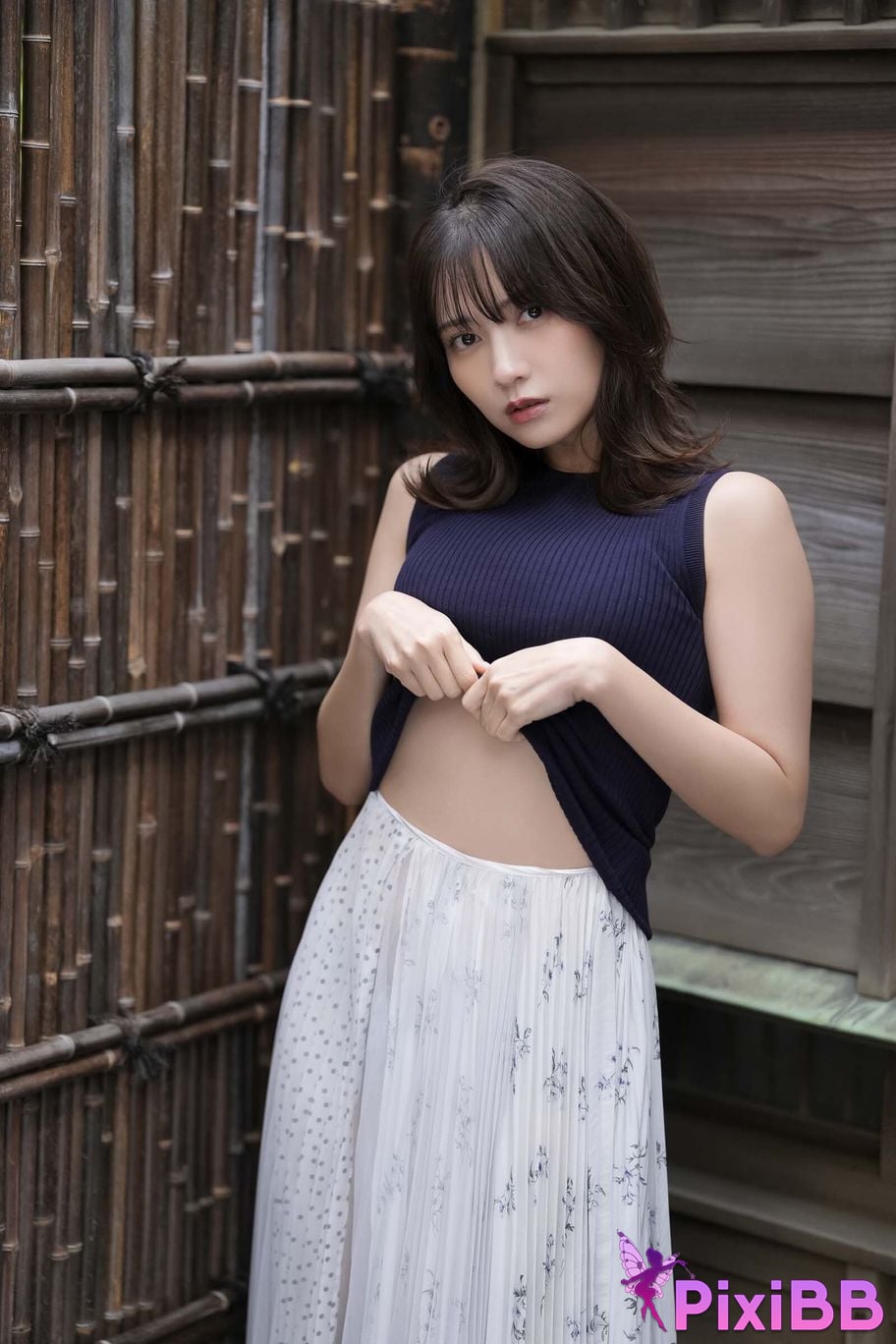 Japanese Idol Momotsuki Nashiko Shiko DMM Limited edition digital photo book A flower blooming in silence PixiBB.COM 009