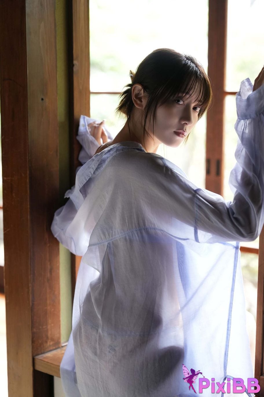 Japanese Idol Momotsuki Nashiko Shiko DMM Limited edition digital photo book A flower blooming in silence PixiBB.COM 023