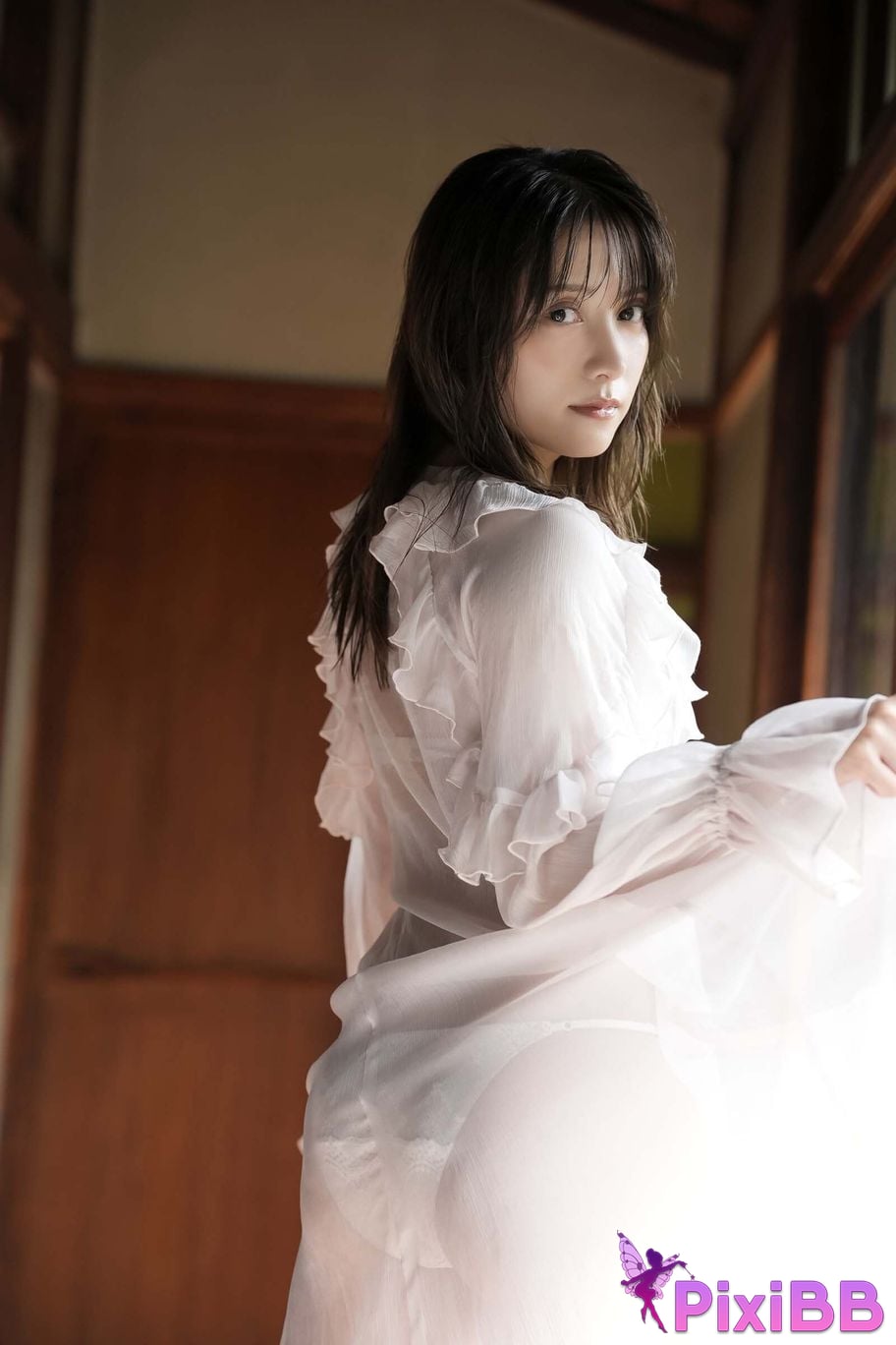 Japanese Idol Momotsuki Nashiko Shiko DMM Limited edition digital photo book A flower blooming in silence PixiBB.COM 041