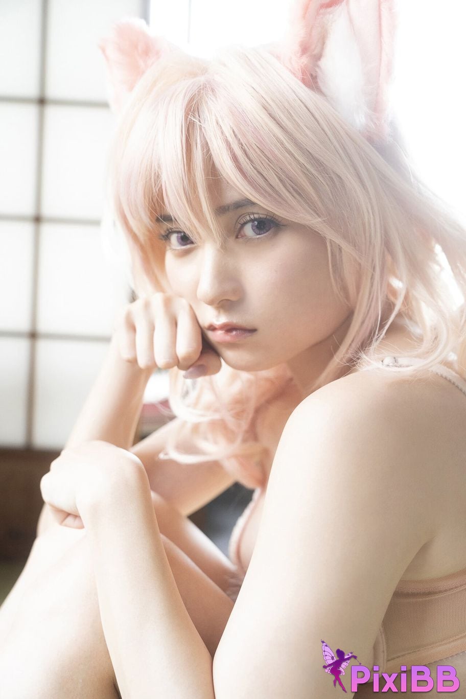 Japanese Idol Momotsuki Nashiko Shiko Young Gangan Digital Limited Photo Book clumsy senior LAST collaboration PixiBB.COM 009