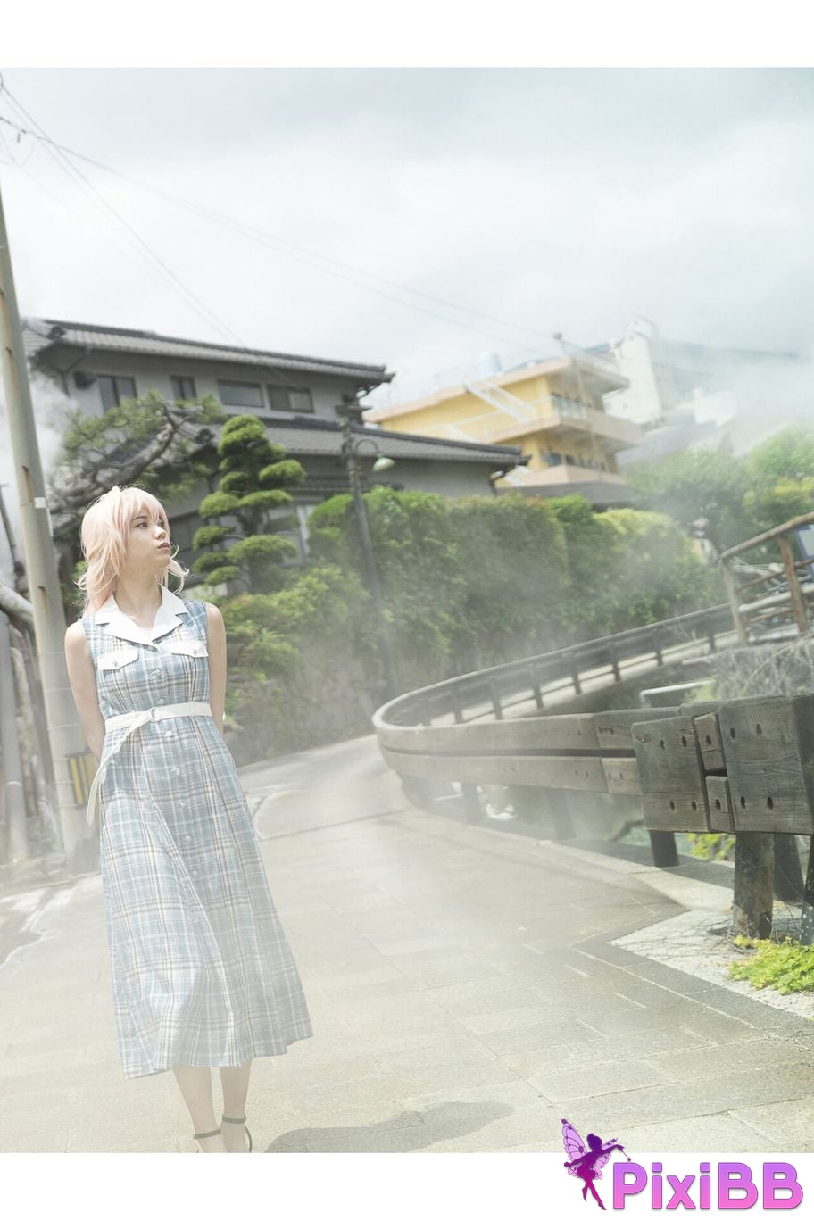 Japanese Idol Momotsuki Nashiko Shiko Young Gangan Digital Limited Photo Book clumsy senior LAST collaboration PixiBB.COM 012