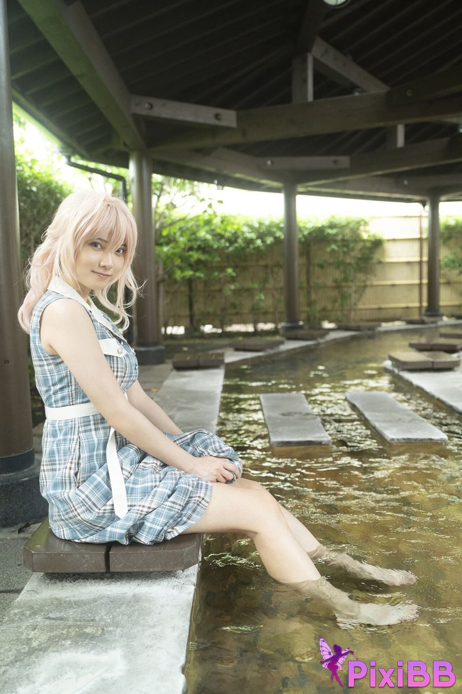 Japanese Idol Momotsuki Nashiko Shiko Young Gangan Digital Limited Photo Book clumsy senior LAST collaboration PixiBB.COM 024