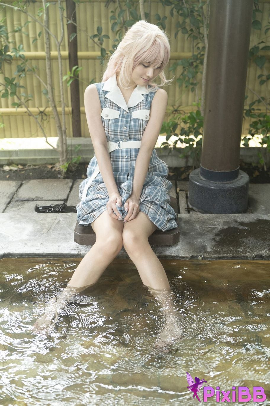 Japanese Idol Momotsuki Nashiko Shiko Young Gangan Digital Limited Photo Book clumsy senior LAST collaboration PixiBB.COM 025