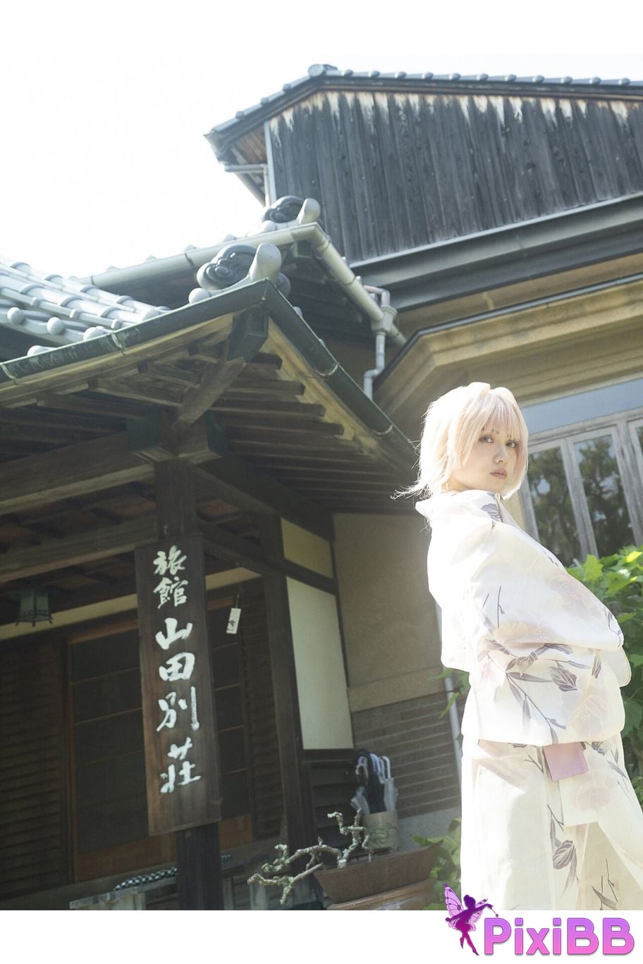 Japanese Idol Momotsuki Nashiko Shiko Young Gangan Digital Limited Photo Book clumsy senior LAST collaboration PixiBB.COM 048