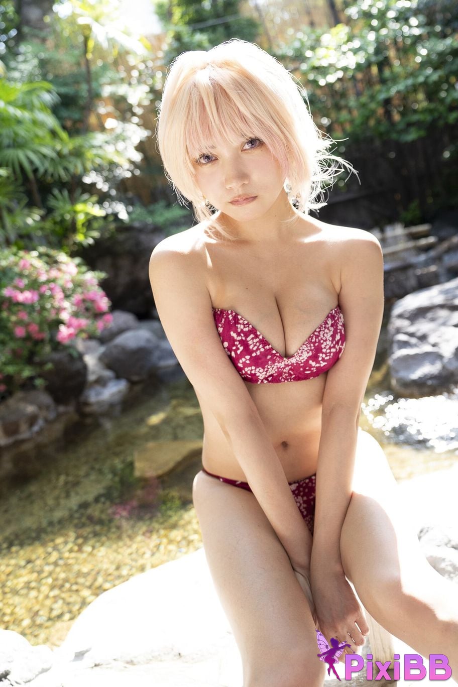 Japanese Idol Momotsuki Nashiko Shiko Young Gangan Digital Limited Photo Book clumsy senior LAST collaboration PixiBB.COM 052