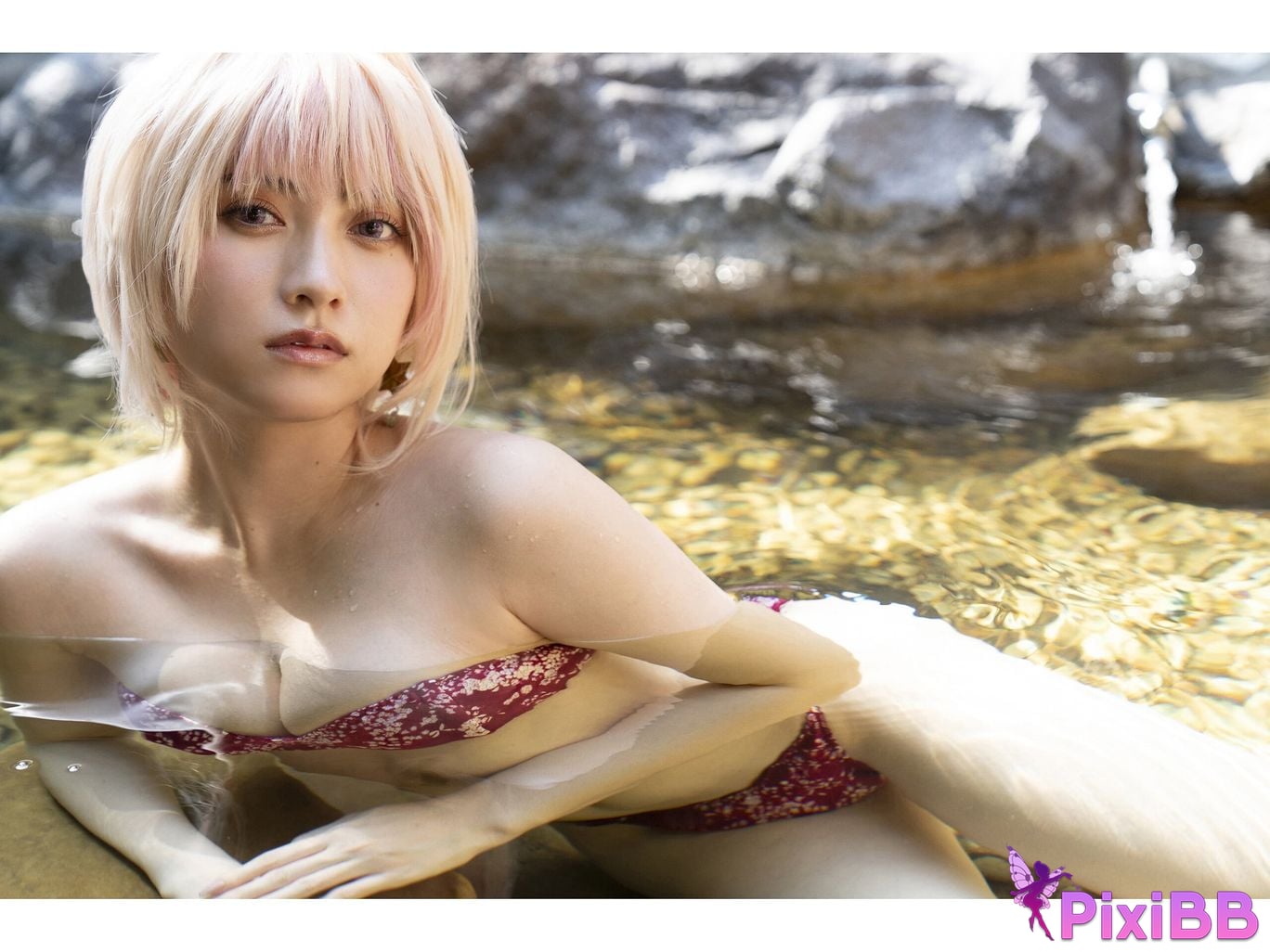 Japanese Idol Momotsuki Nashiko Shiko Young Gangan Digital Limited Photo Book clumsy senior LAST collaboration PixiBB.COM 058