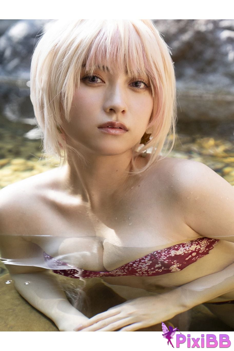 Japanese Idol Momotsuki Nashiko Shiko Young Gangan Digital Limited Photo Book clumsy senior LAST collaboration PixiBB.COM 060