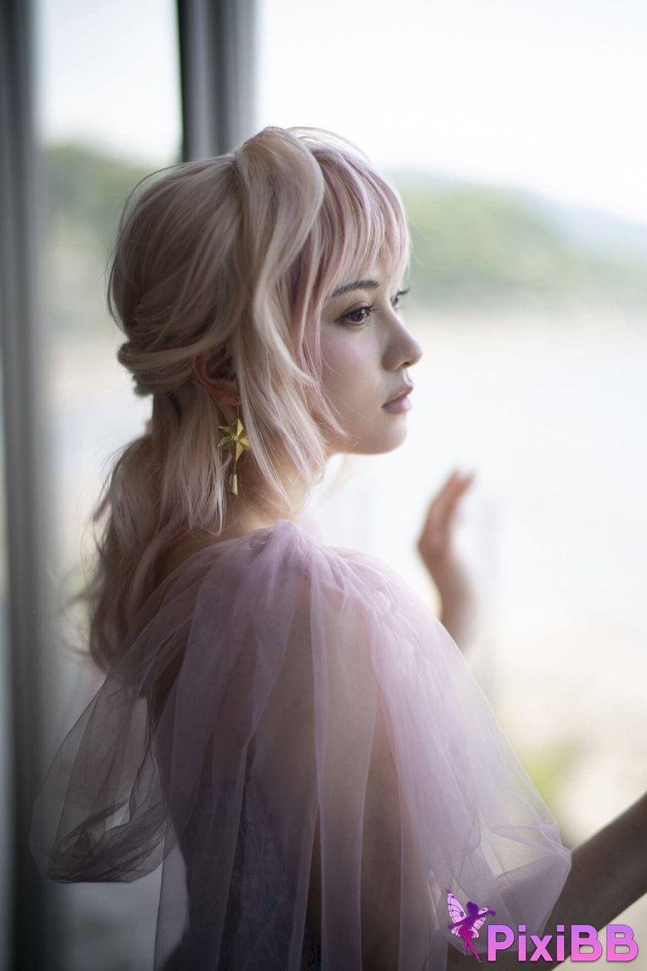 Japanese Idol Momotsuki Nashiko Shiko Young Gangan Digital Limited Photo Book clumsy senior LAST collaboration PixiBB.COM 061