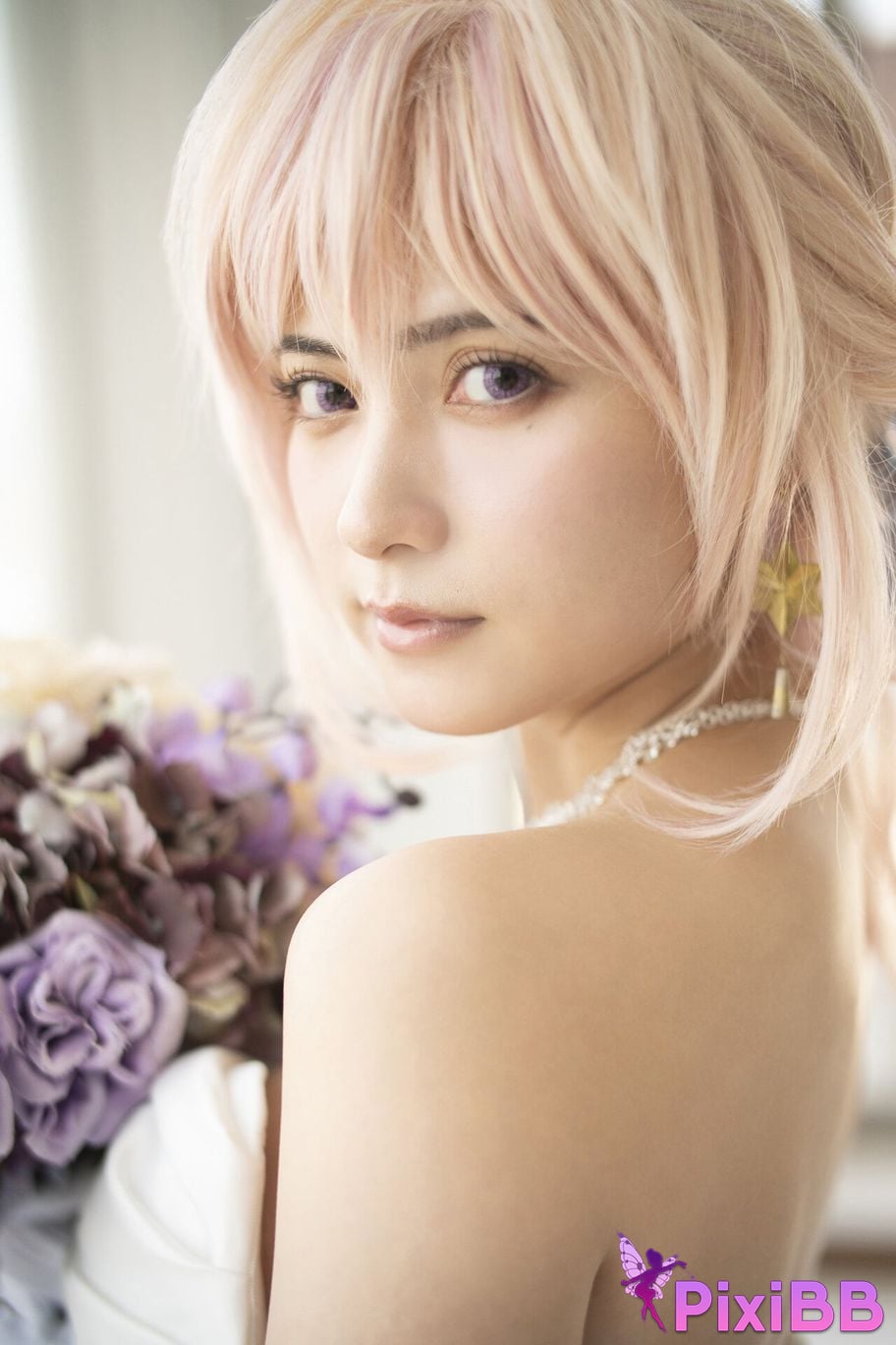 Japanese Idol Momotsuki Nashiko Shiko Young Gangan Digital Limited Photo Book clumsy senior LAST collaboration PixiBB.COM 076