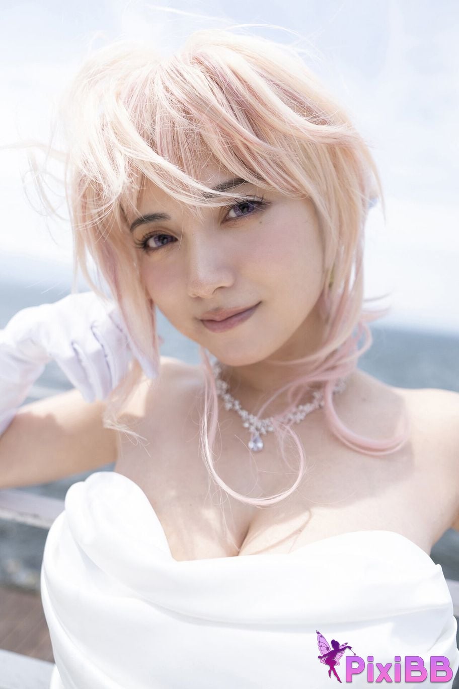 Japanese Idol Momotsuki Nashiko Shiko Young Gangan Digital Limited Photo Book clumsy senior LAST collaboration PixiBB.COM 087