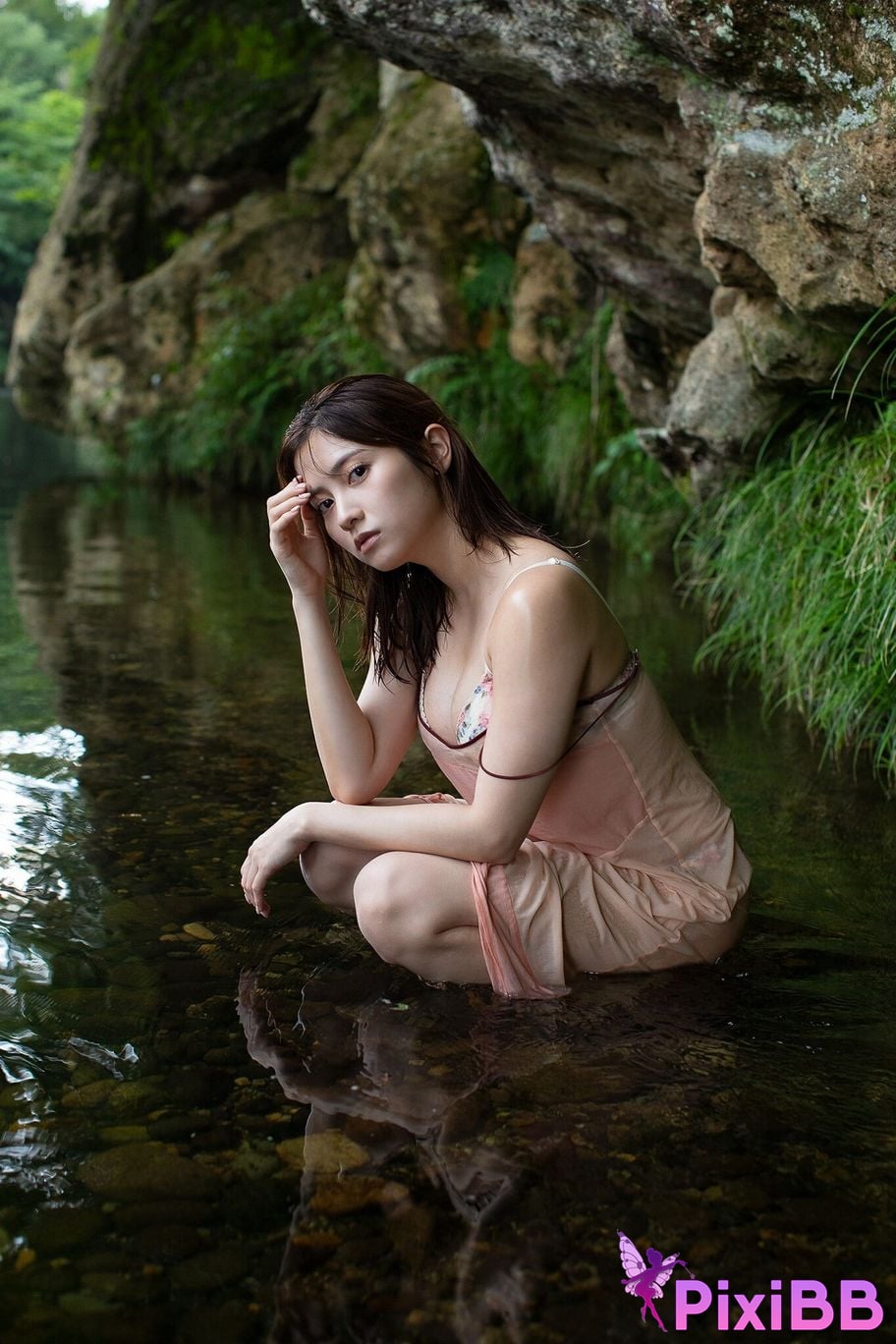 Japanese Idol Momotsuki Nashiko Expanded version All 50P Yanmaga Other YM2024 issue 46 unreleased cut digital photo book PixiBB.COM 048