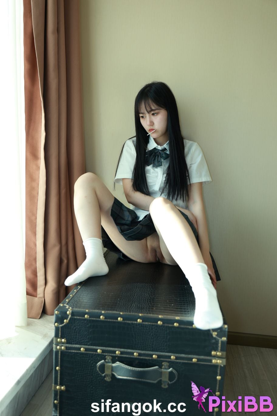 Private Photoshoot Tangtang Pure amateur lady JK uniform Full scale private shooting PixiBB.COM 027