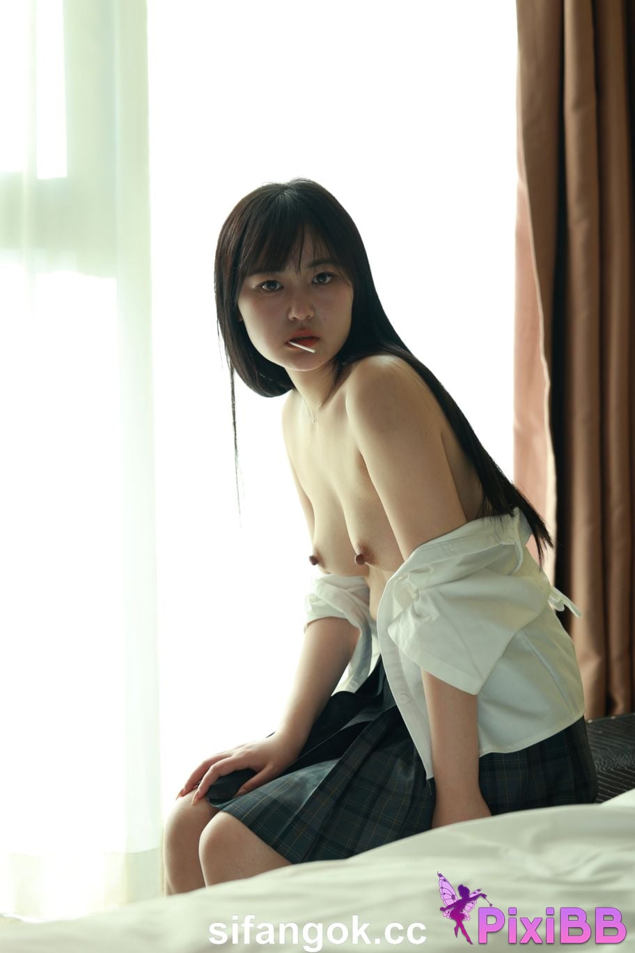 Private Photoshoot Tangtang Pure amateur lady JK uniform Full scale private shooting PixiBB.COM 064