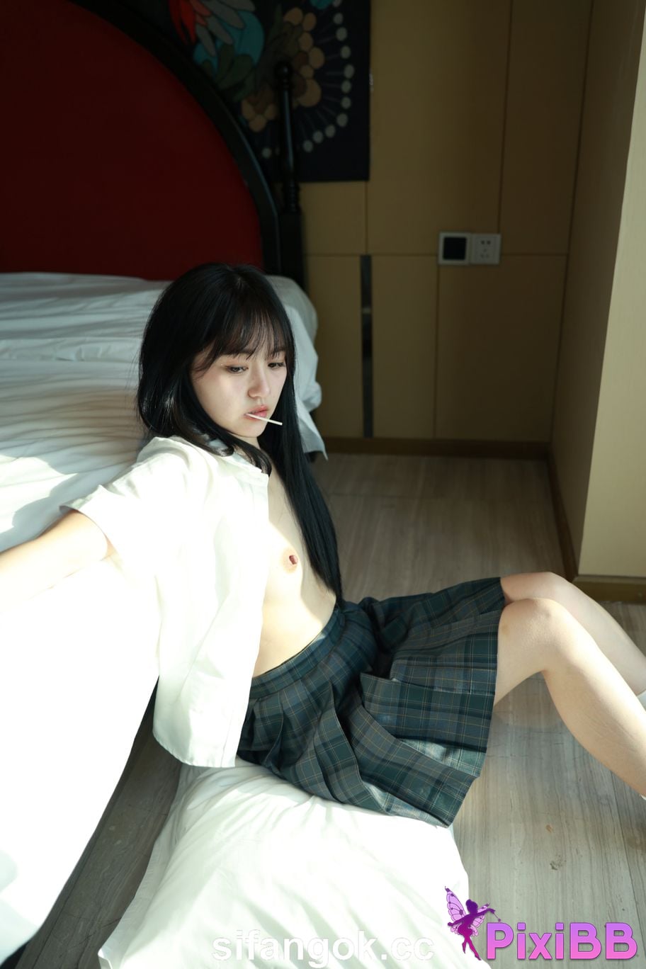 Private Photoshoot Tangtang Pure amateur lady JK uniform Full scale private shooting PixiBB.COM 083