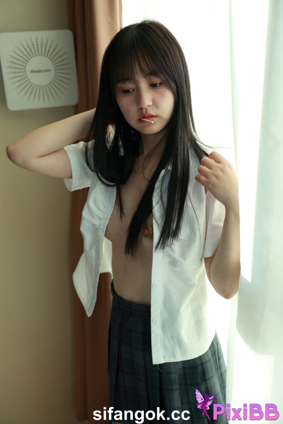 Private Photoshoot Tangtang Pure amateur lady JK uniform Full scale private shooting PixiBB.COM 097