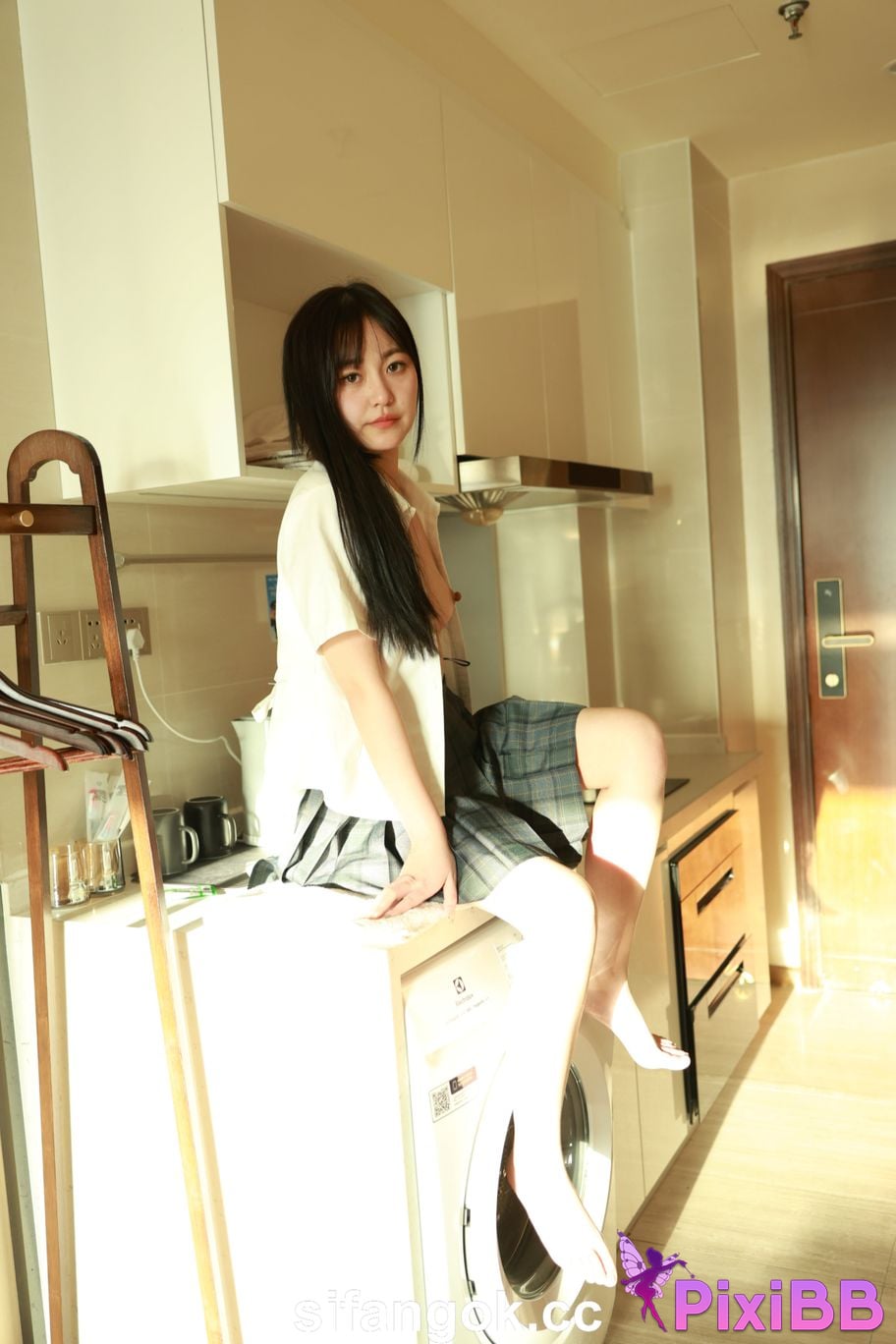 Private Photoshoot Tangtang Pure amateur lady JK uniform Full scale private shooting PixiBB.COM 162