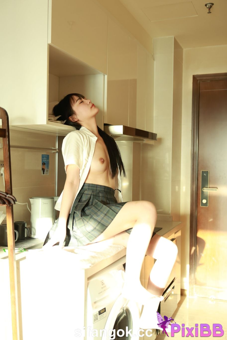 Private Photoshoot Tangtang Pure amateur lady JK uniform Full scale private shooting PixiBB.COM 171