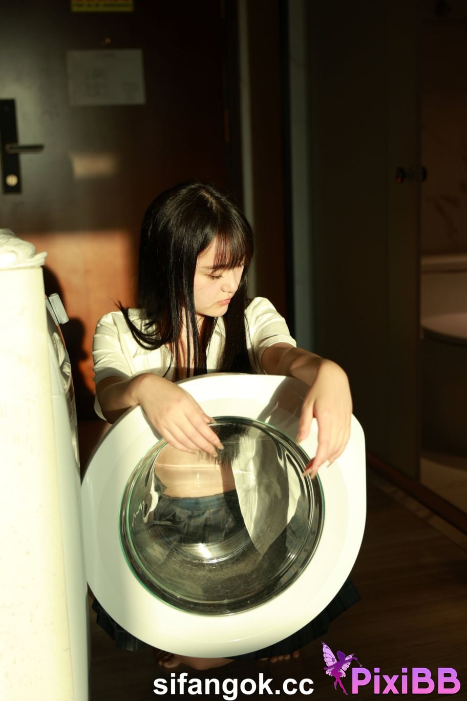 Private Photoshoot Tangtang Pure amateur lady JK uniform Full scale private shooting PixiBB.COM 186