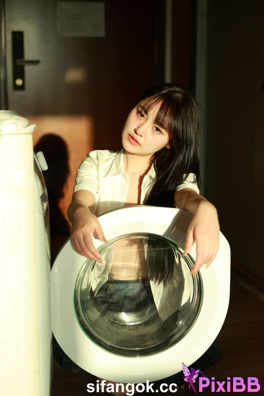 Private Photoshoot Tangtang Pure amateur lady JK uniform Full scale private shooting PixiBB.COM 188