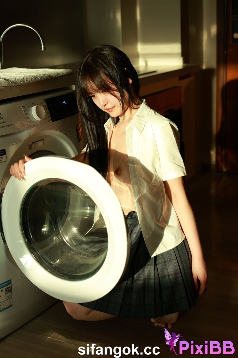 Private Photoshoot Tangtang Pure amateur lady JK uniform Full scale private shooting PixiBB.COM 191