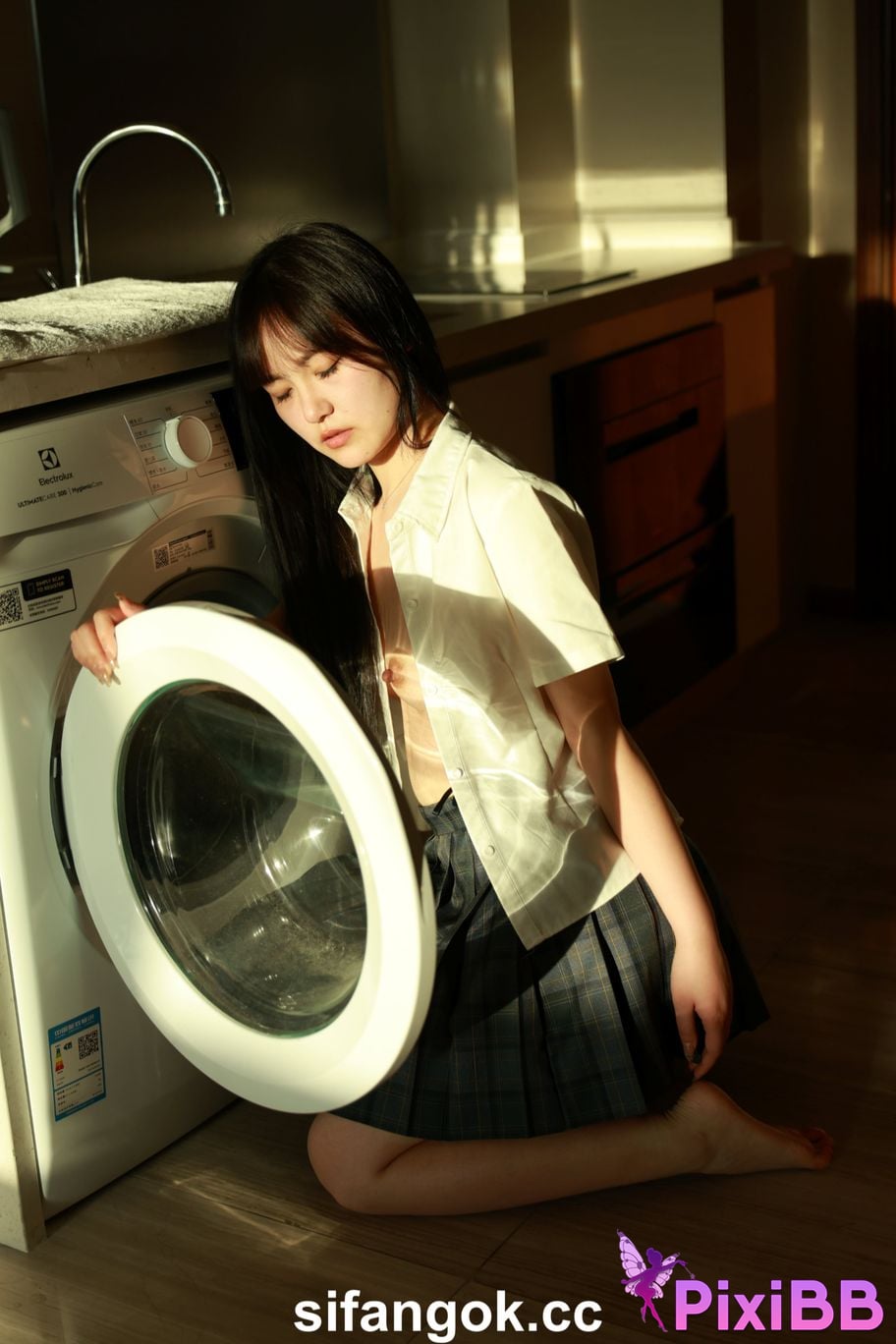 Private Photoshoot Tangtang Pure amateur lady JK uniform Full scale private shooting PixiBB.COM 192