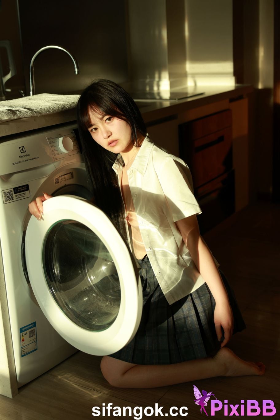 Private Photoshoot Tangtang Pure amateur lady JK uniform Full scale private shooting PixiBB.COM 193