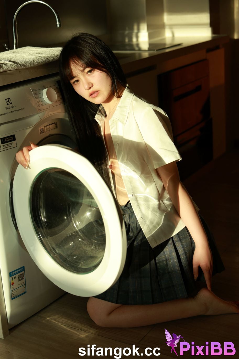 Private Photoshoot Tangtang Pure amateur lady JK uniform Full scale private shooting PixiBB.COM 194