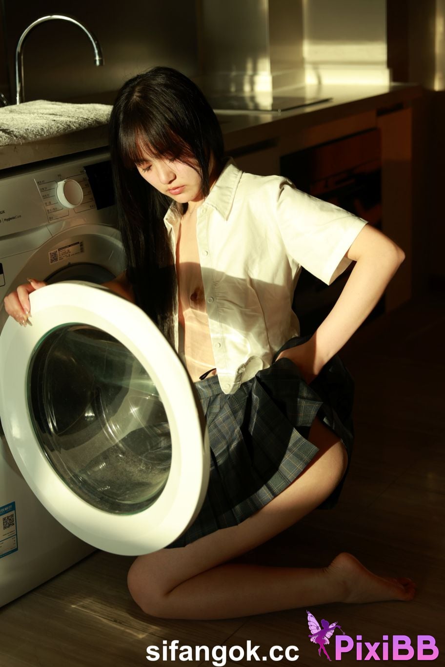 Private Photoshoot Tangtang Pure amateur lady JK uniform Full scale private shooting PixiBB.COM 195