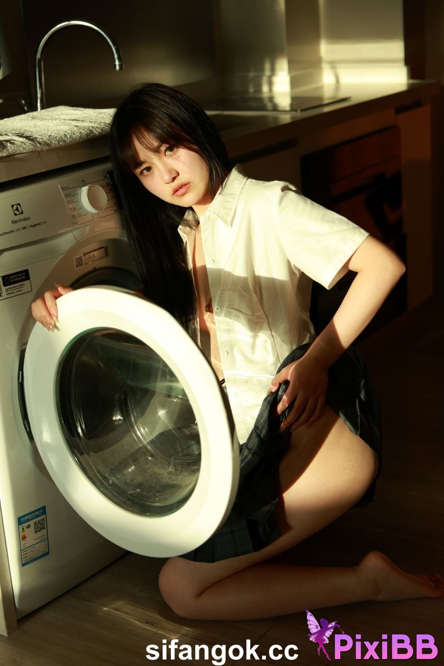 Private Photoshoot Tangtang Pure amateur lady JK uniform Full scale private shooting PixiBB.COM 197