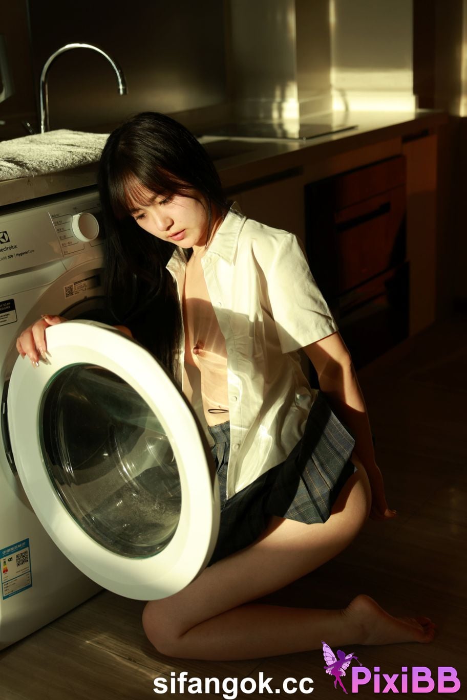 Private Photoshoot Tangtang Pure amateur lady JK uniform Full scale private shooting PixiBB.COM 199