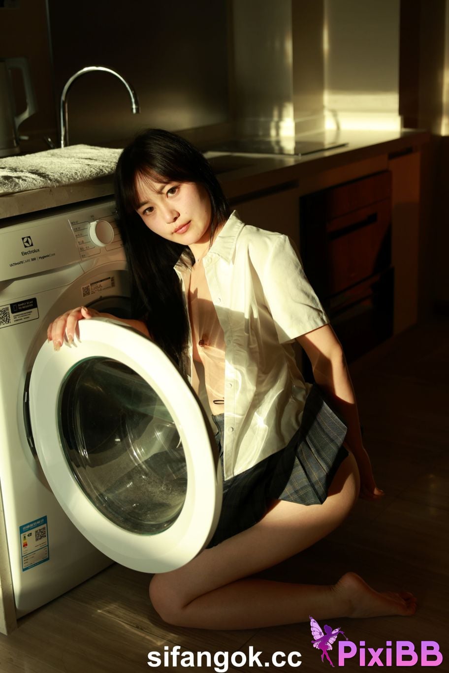 Private Photoshoot Tangtang Pure amateur lady JK uniform Full scale private shooting PixiBB.COM 200