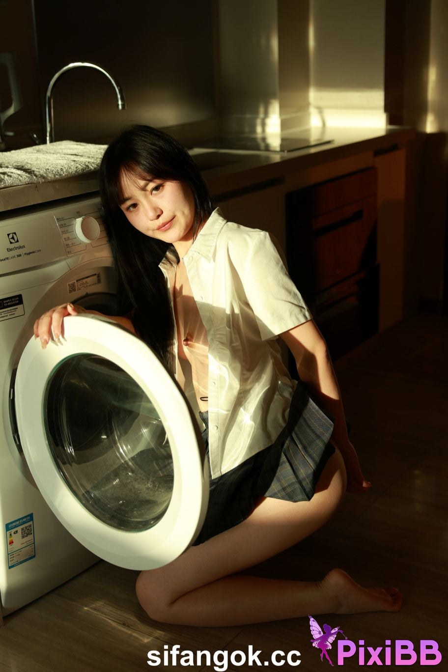 Private Photoshoot Tangtang Pure amateur lady JK uniform Full scale private shooting PixiBB.COM 201