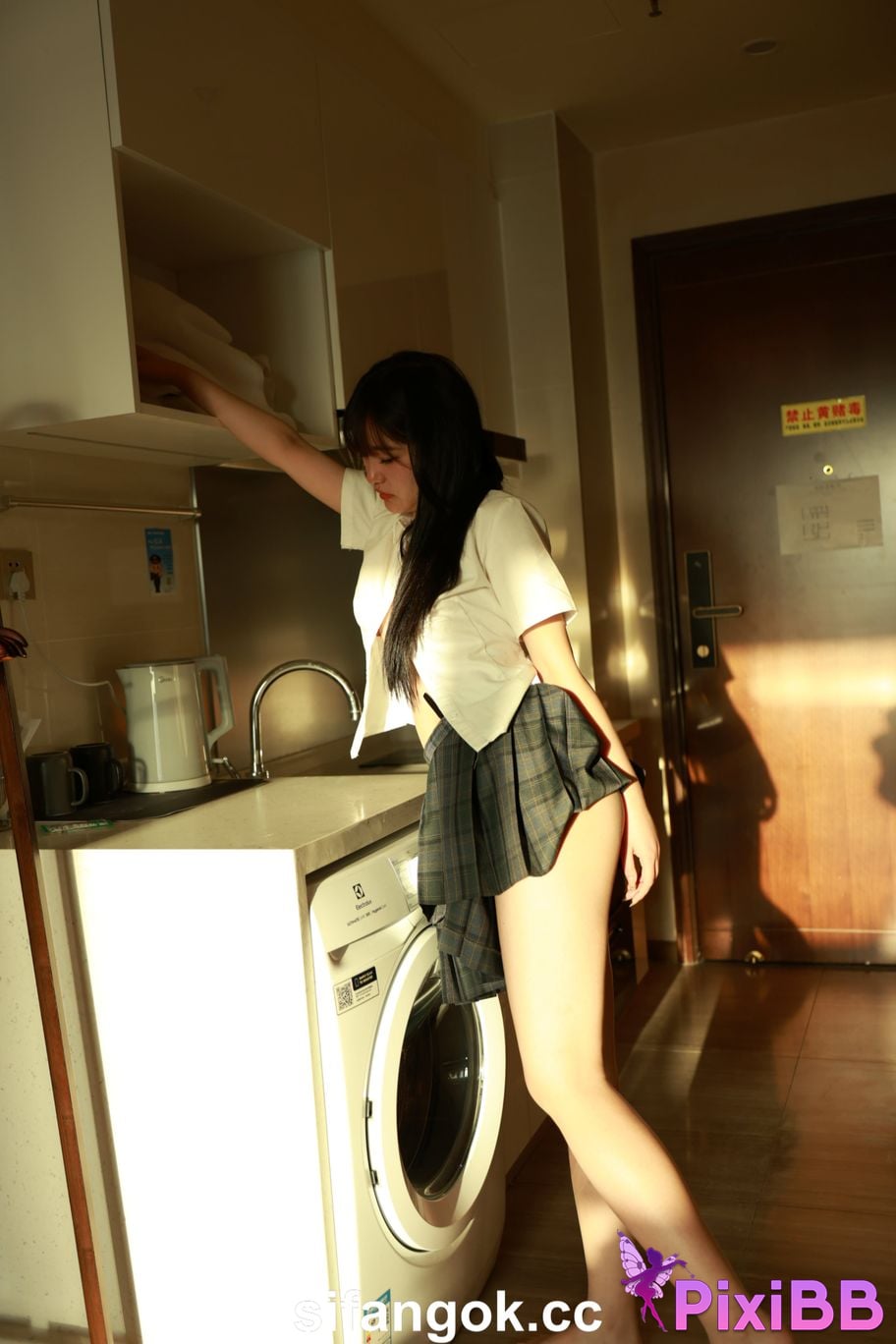 Private Photoshoot Tangtang Pure amateur lady JK uniform Full scale private shooting PixiBB.COM 225